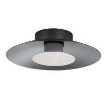 Golden Canada 6400-FM12 GRA-SAN - Yep by Golden Lighting Luma Integrated LED Flush Mount in Graphite and Sand Nickel shade